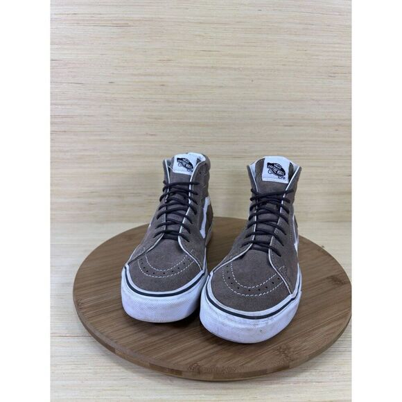 Vans Sk8 Hi Falcon White Leather Athletic Shoes Unisex Womens 8 - Picture 2 of 9